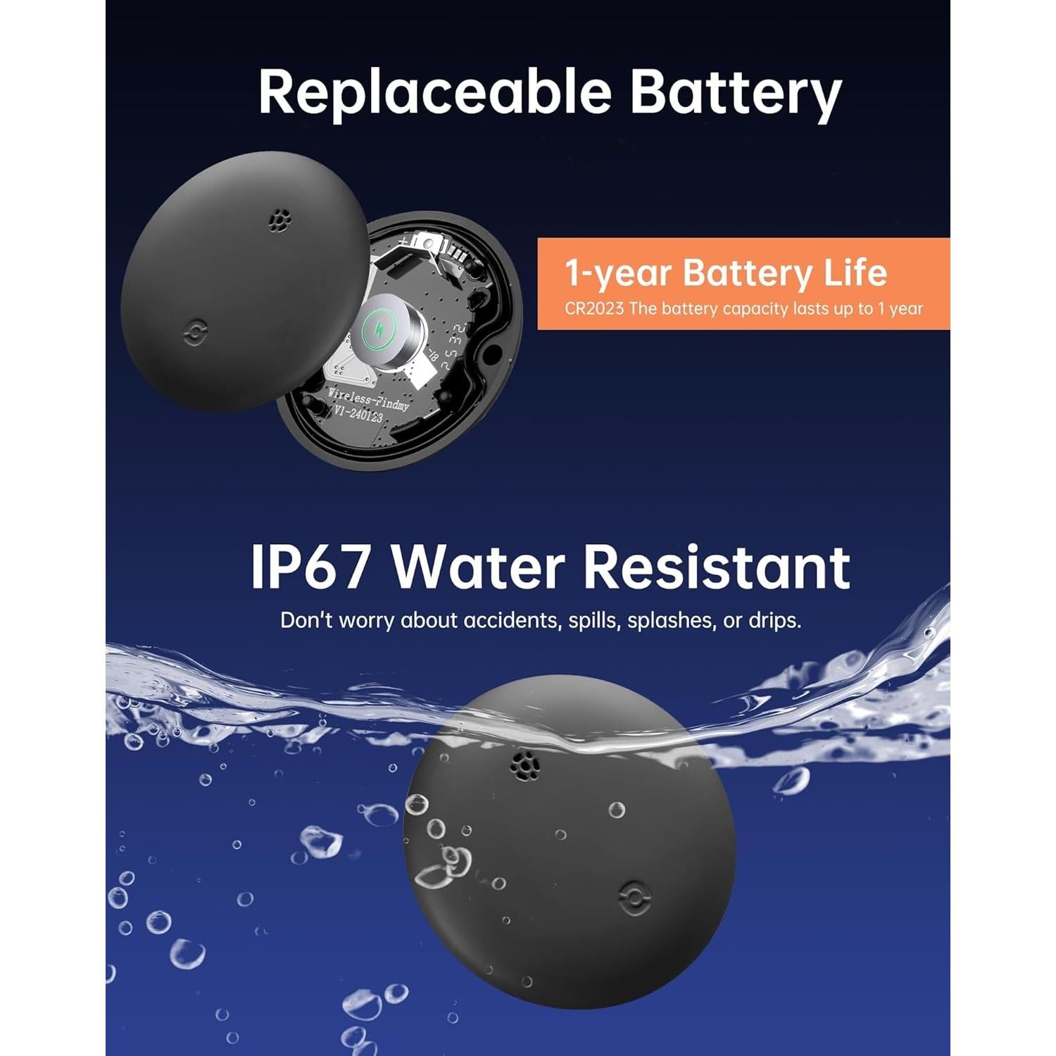 Rastreador Bluetooth Gudluky para llaves y mascotas - iOS/Android