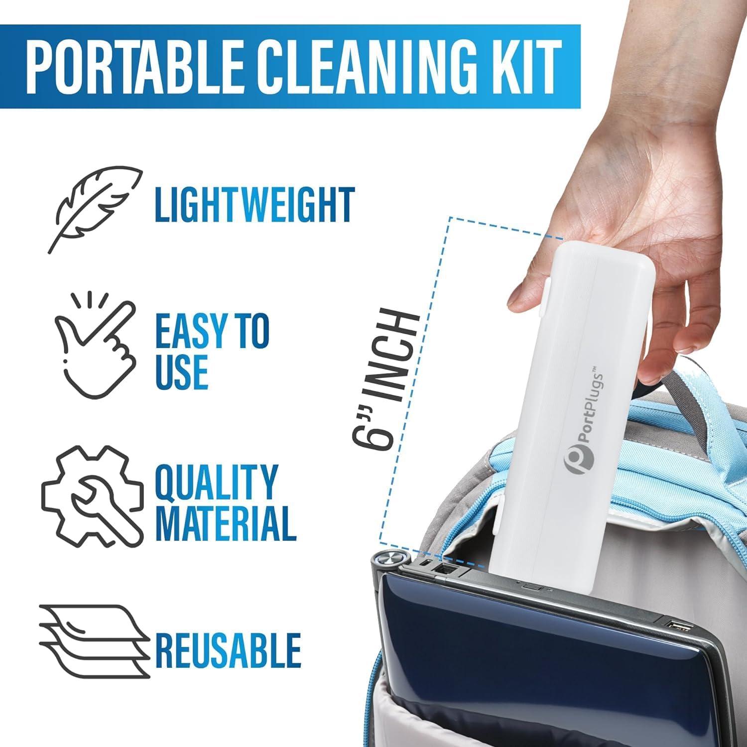 Kit de limpieza 11 en 1 PortPlugs para dispositivos móviles