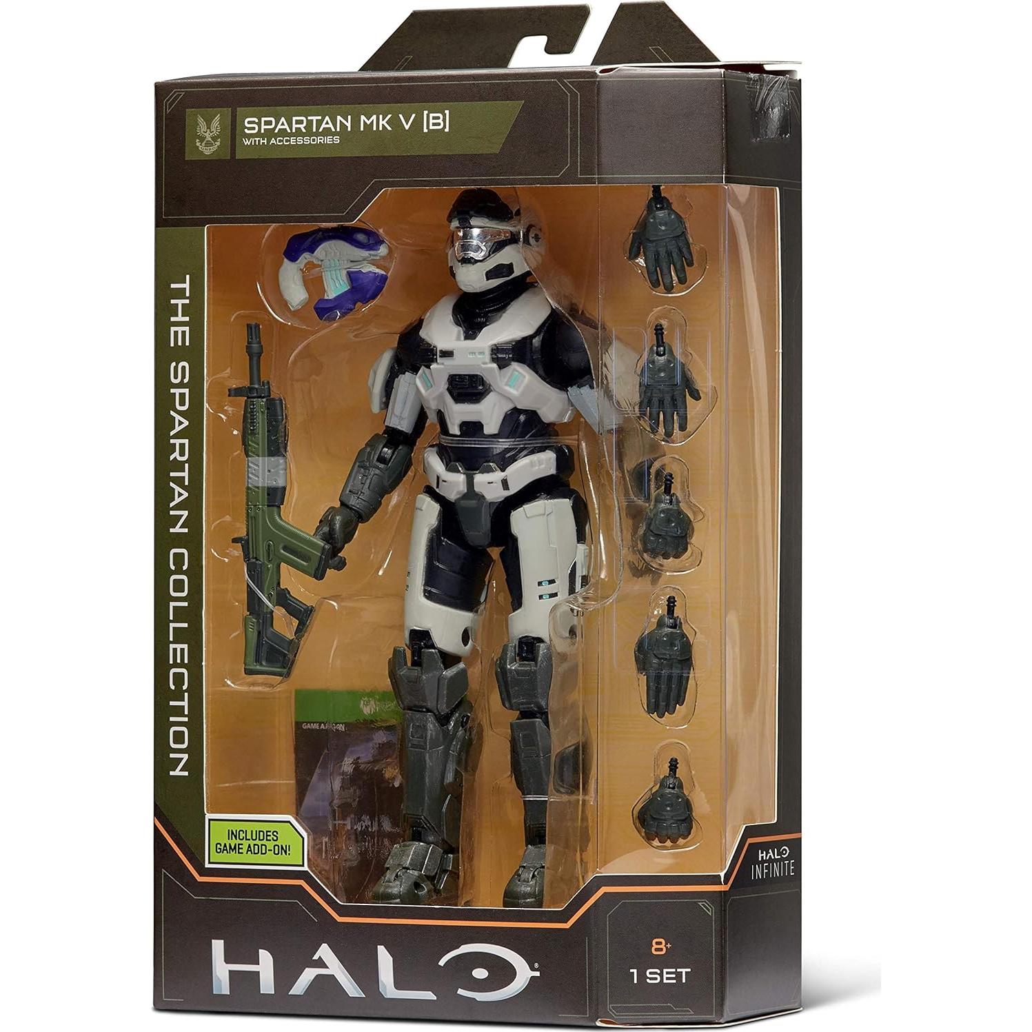 Figura Colección Spartan Mk. V (B) Halo 6.5" con Accesorios