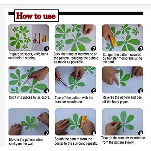 Adhesivos de Pared para Niños UILMNIY 20 Piezas Verde Militar