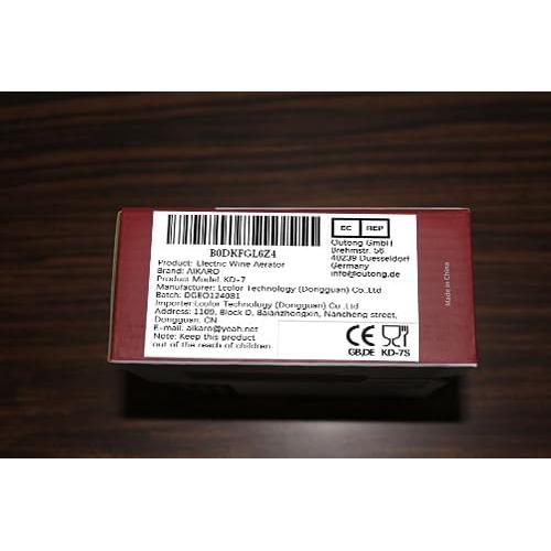 Aireador de Vino Eléctrico AIKARO Set con Sacacorchos y Tapón