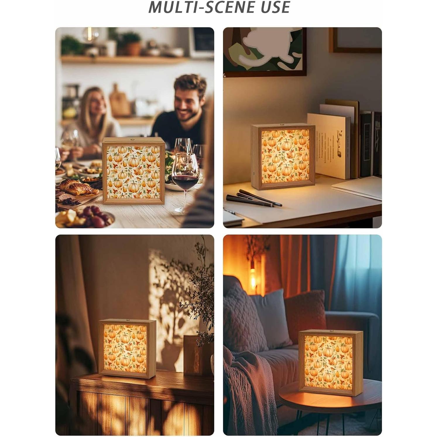 Caja de Luz Nocturna LED Ficuaiuo 11.4x11.4cm Decorativa