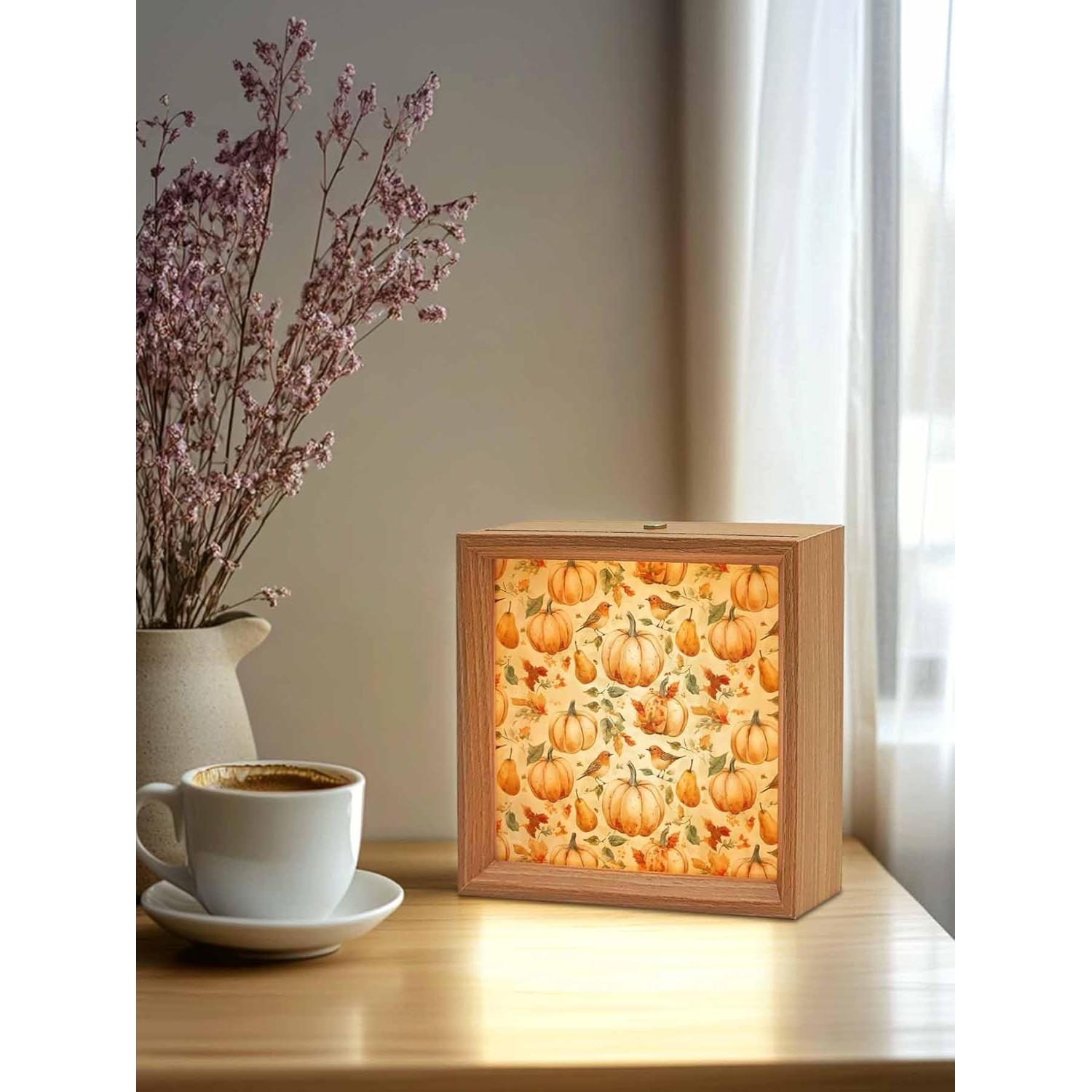 Caja de Luz Nocturna LED Ficuaiuo 11.4x11.4cm Decorativa