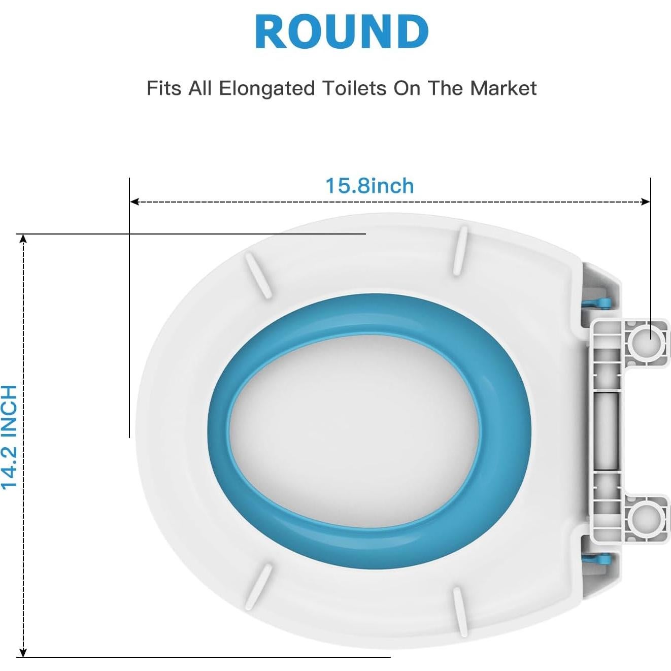 Asiento de Inodoro GarveeLife para Niños con Tapa Silenciosa
