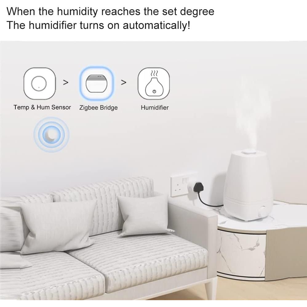 Sensor de Temperatura y Humedad QIACHIP ZigBee para Hogar