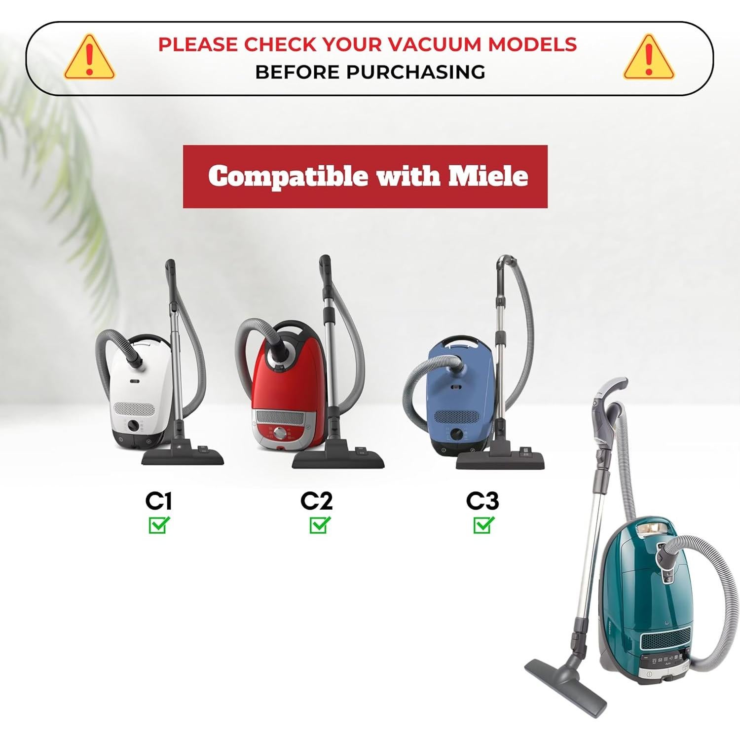 Cabezal de cepillo de aspiradora GHAMADE 30 cm con ruedas