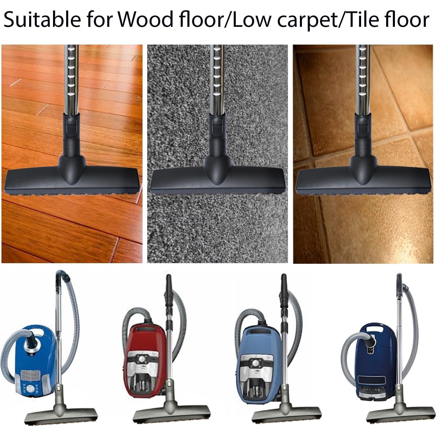 Cabezal de cepillo de aspiradora GHAMADE 30 cm con ruedas