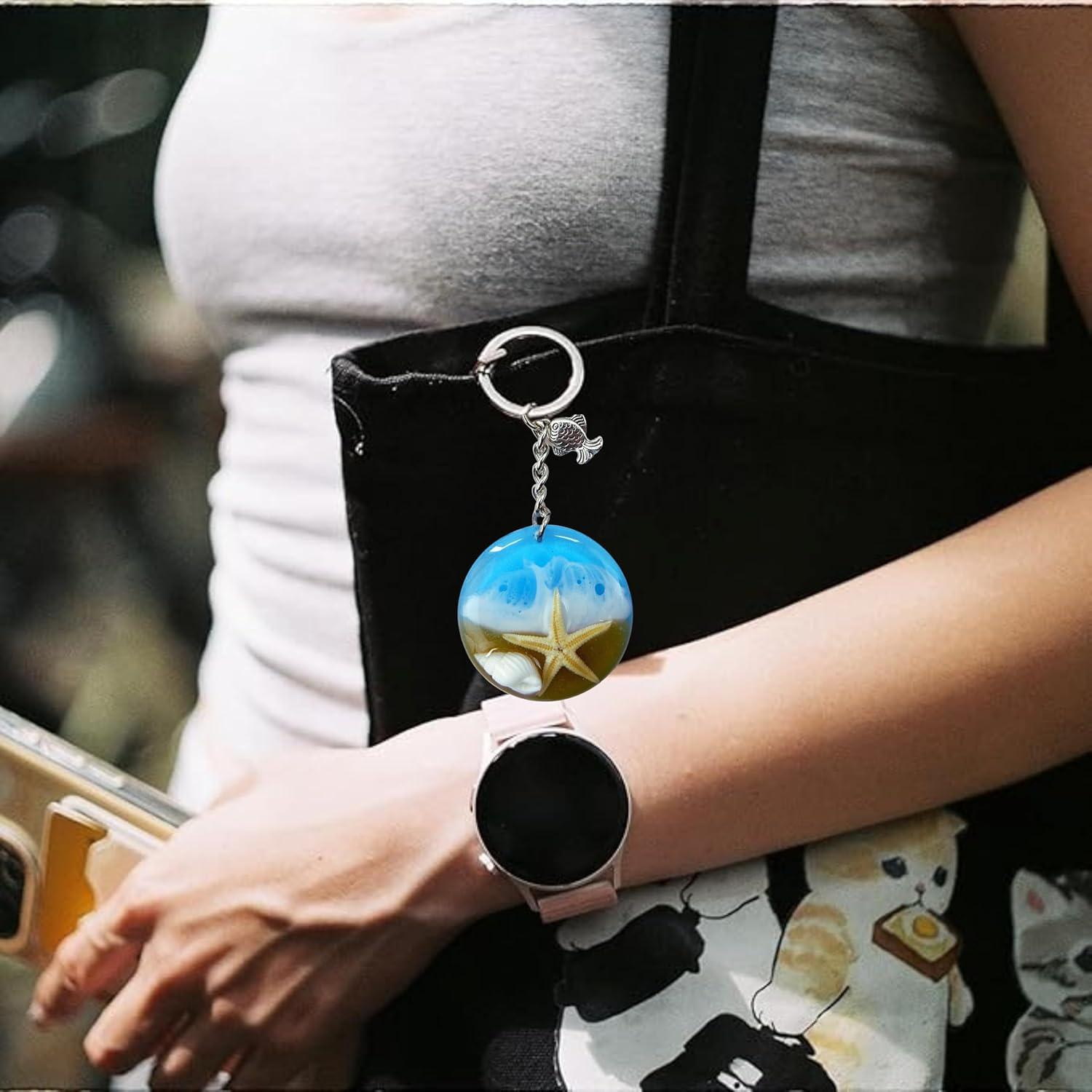 Llave de playa de resina con estrella de mar BAQDOVAVN