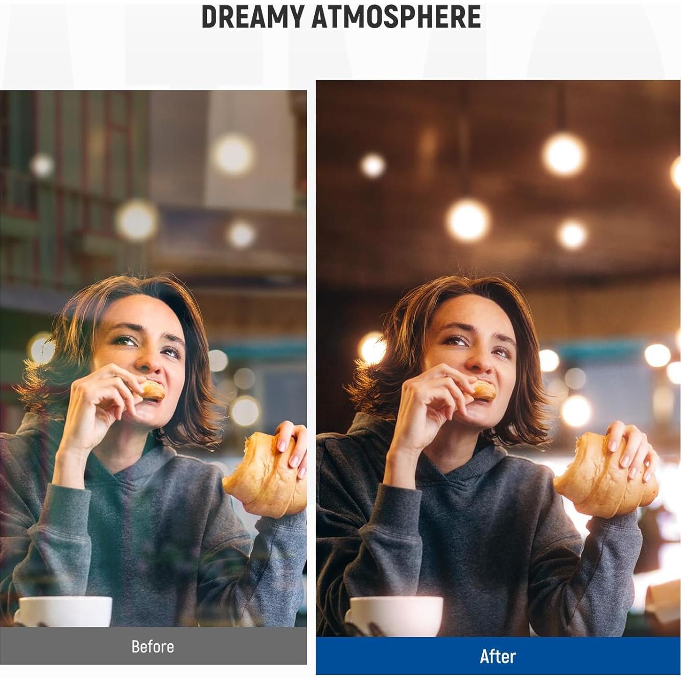 Filtro CPL NEEWER 58mm + Difusor 1/4, Aluminio Delgado