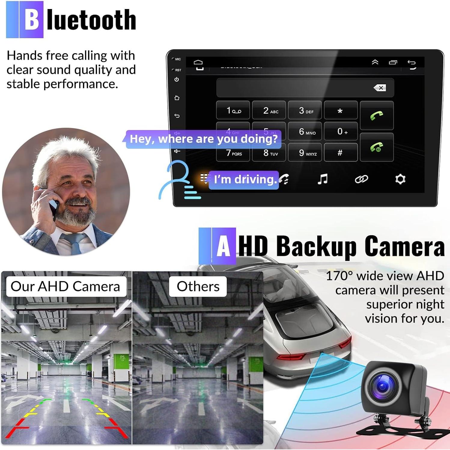 Estéreo de Coche CAMECHO Android 13 2GB+64GB para Hyundai Tucson IX35 2010-2015