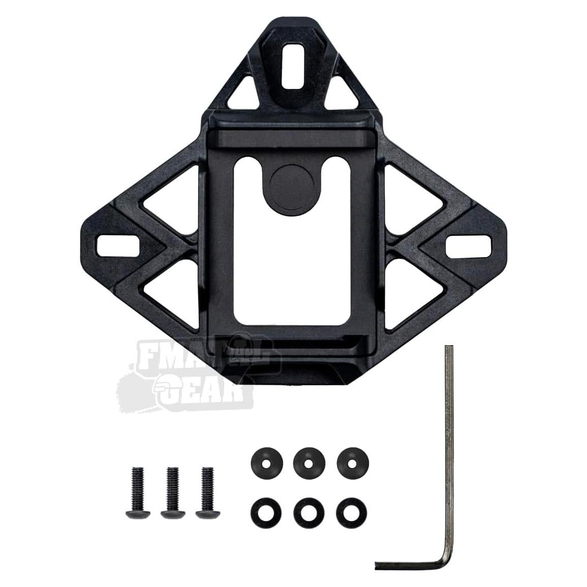 Soporte para casco FMATAL GEAR para cámara deportiva - Nylon y Aluminio