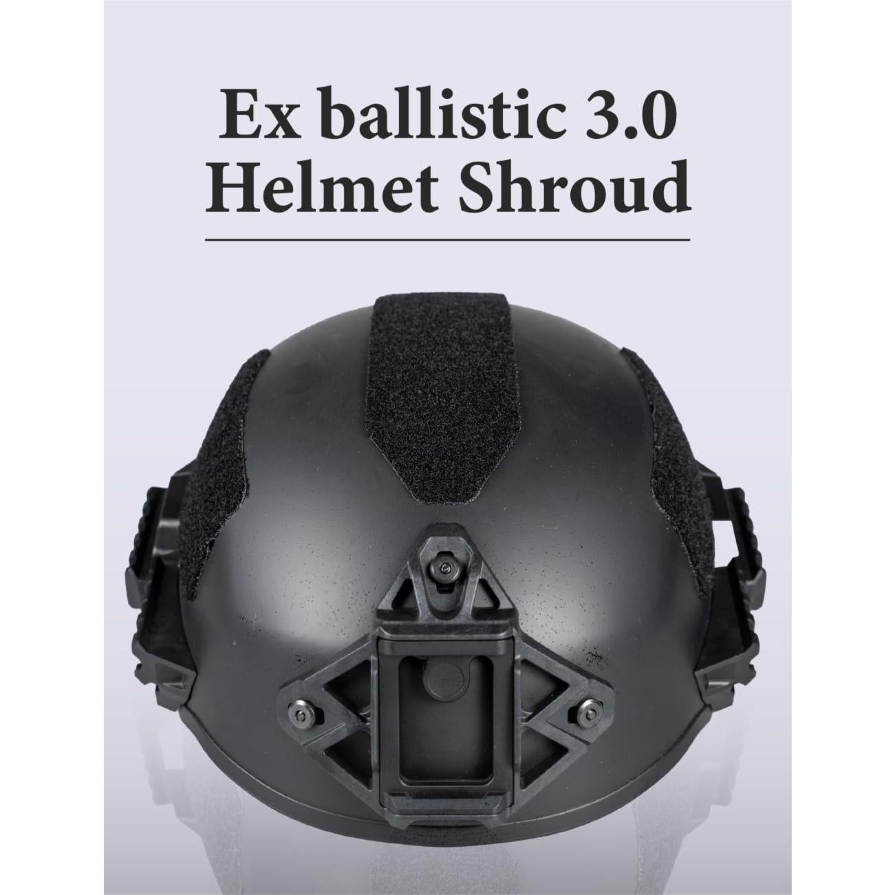 Soporte para casco FMATAL GEAR para cámara deportiva - Nylon y Aluminio