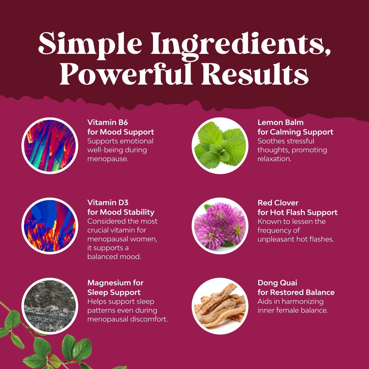 Suplemento Herbal Natures Craft para Menopausia 75 Cápsulas