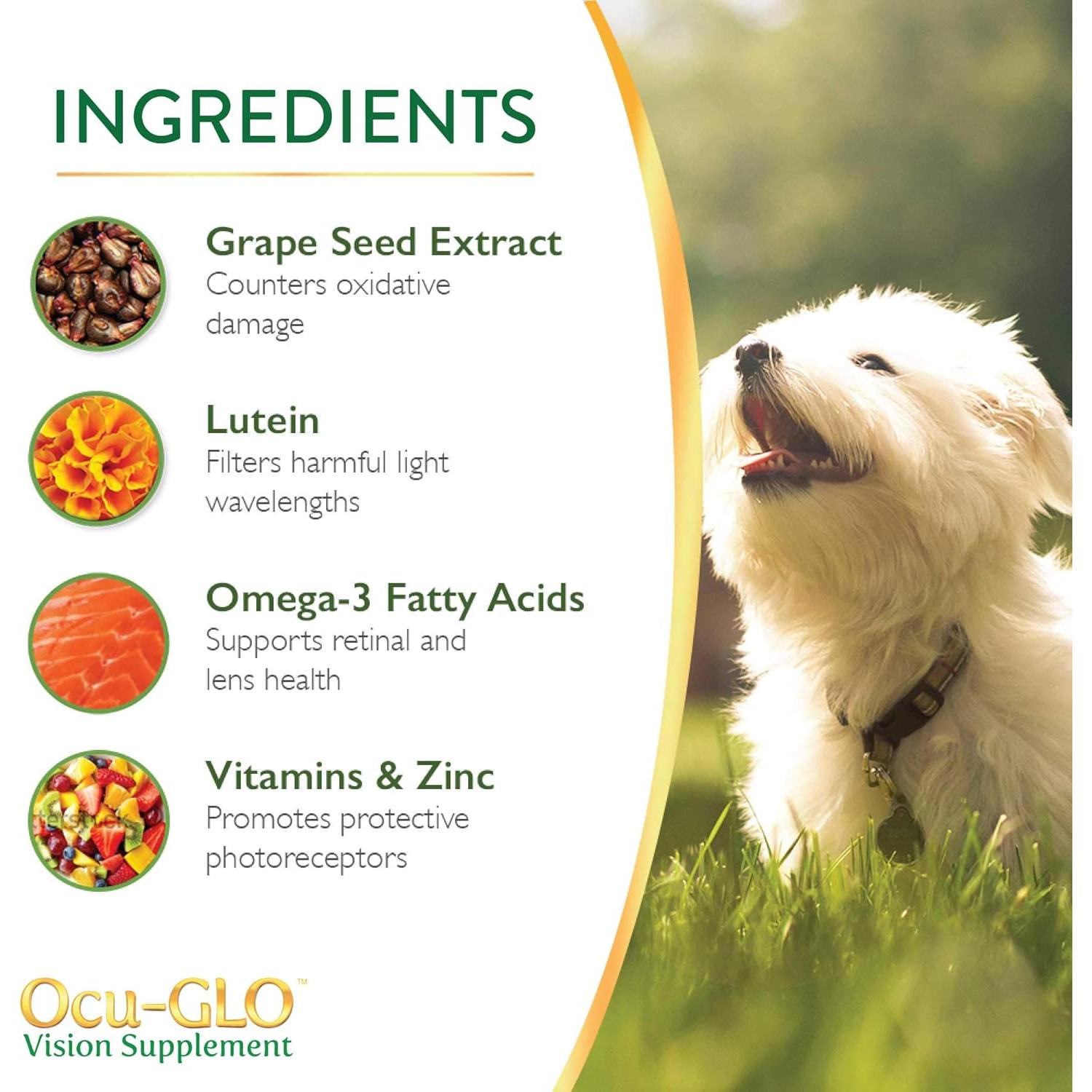 Suplemento Ocular Ocu-GLO Animal Necessity 45 Gelcaps Perros