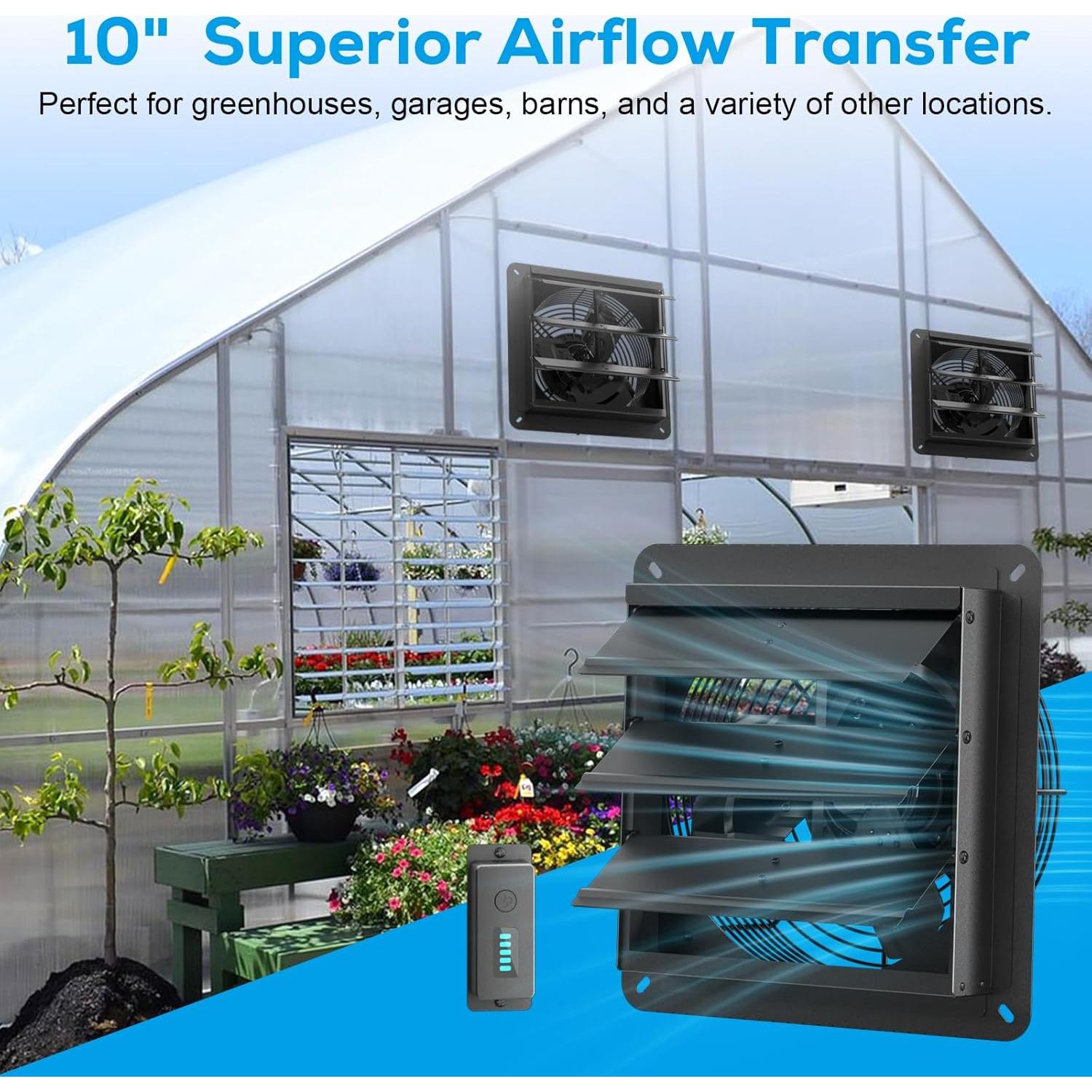 Ventilador de Escape AITECAC Airbird S10 10" 5 Velocidades