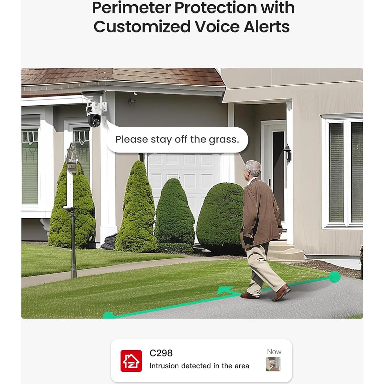 Cámara de Seguridad ZOSI C298 4MP Doble Lente WiFi 360°