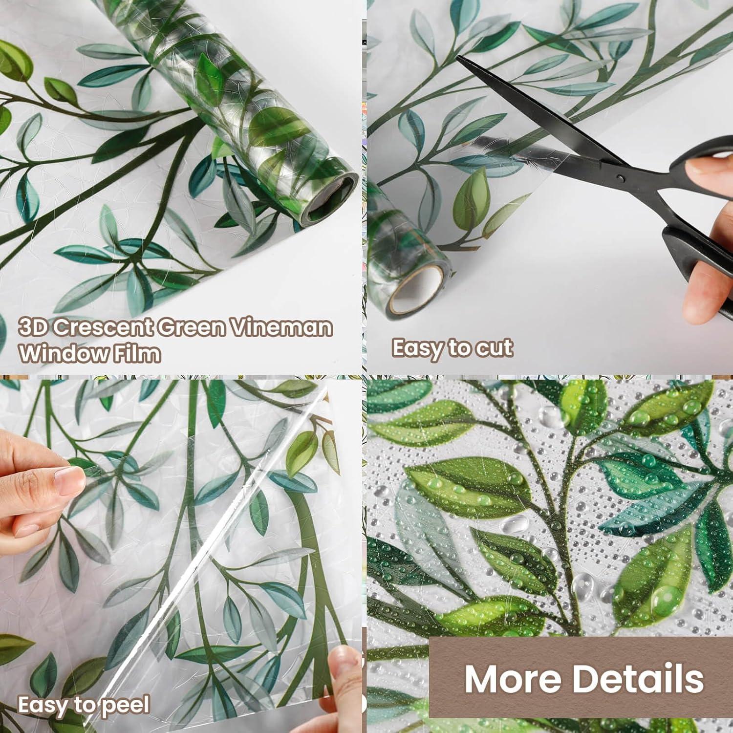 Película de Privacidad para Ventanas ADD.HERES Vineman Verde 75x200cm