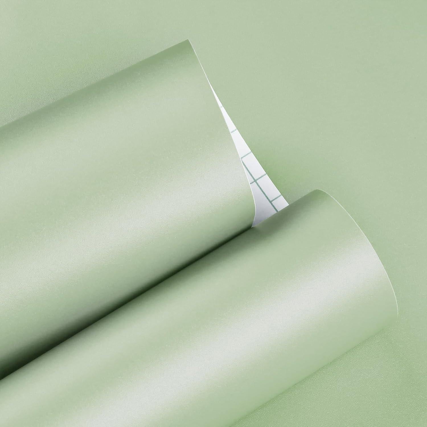 Papel Tapiz Autoadhesivo Verde Claro Wallderful 40x1000 cm