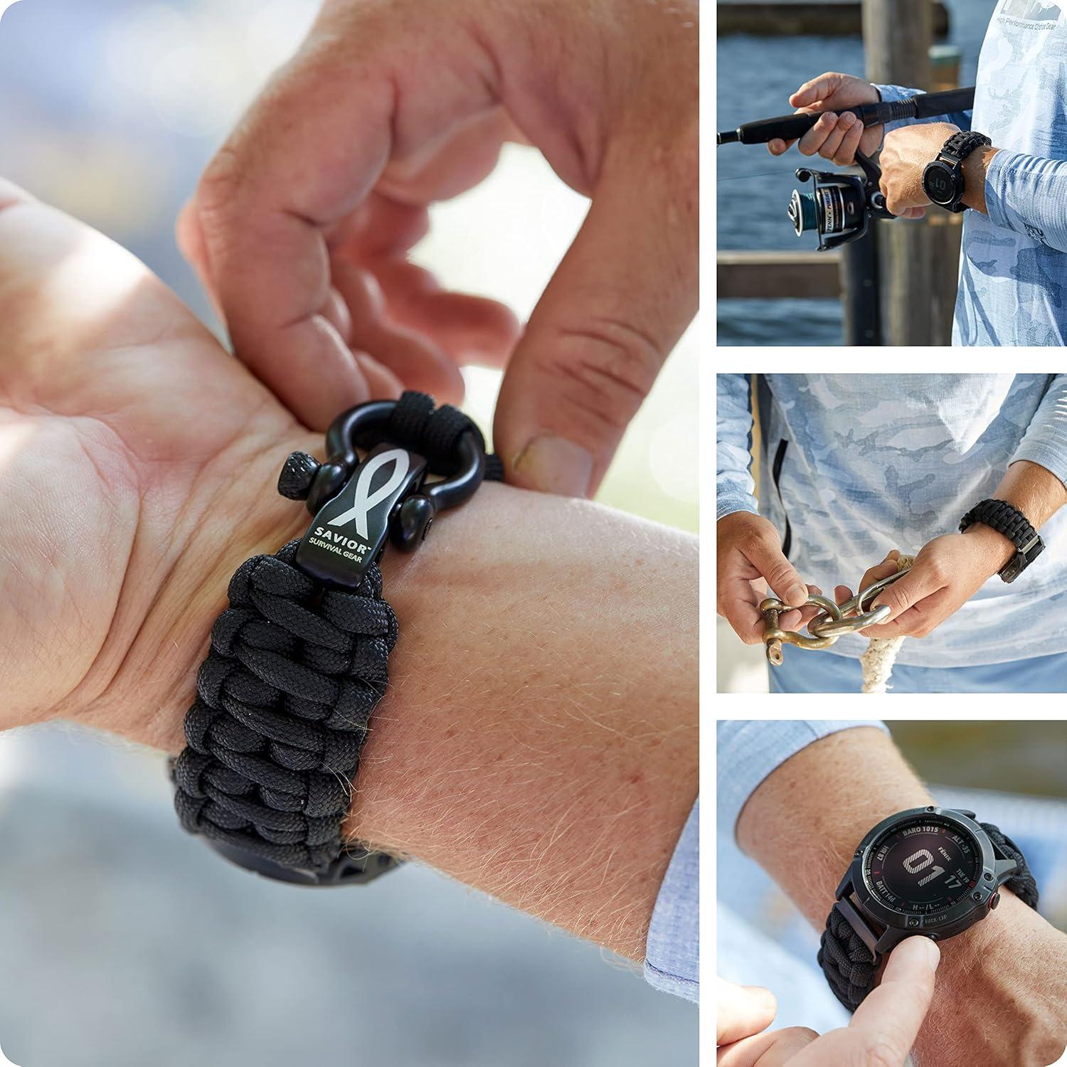 Banda de Reloj Paracord 20mm Savior Survival Gear - Unisex