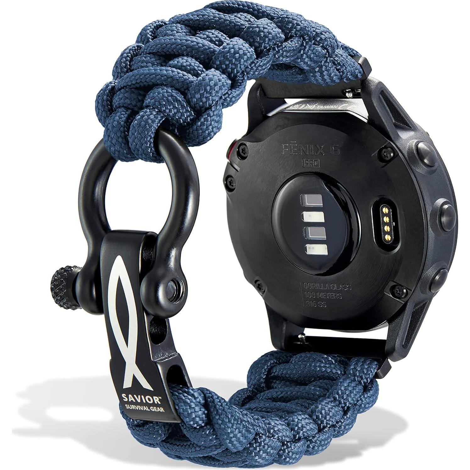 Banda de Reloj Paracord 20mm Savior Survival Gear - Unisex