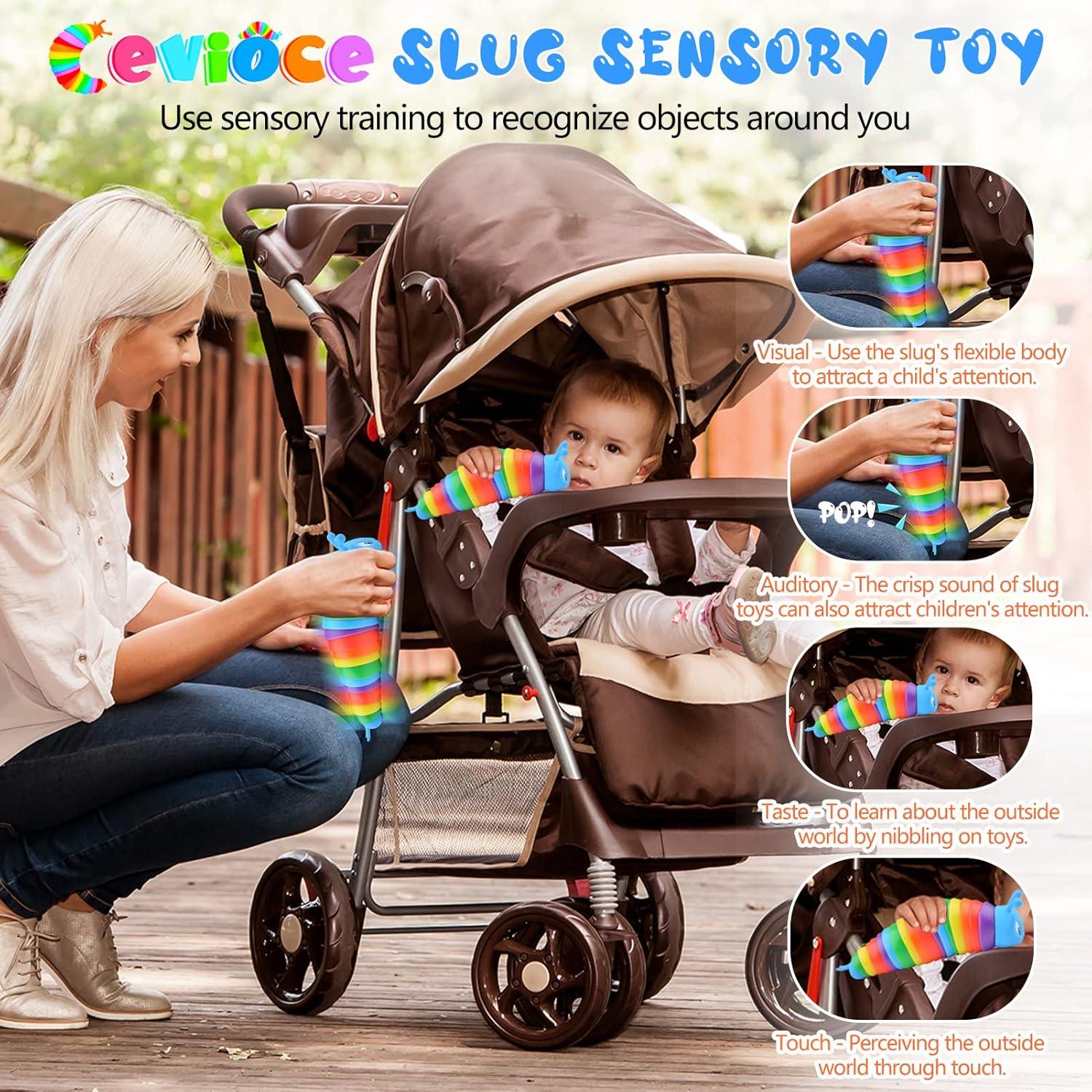 Juguete Antiestrés Slug Cevioce 1 PC Sensorial para Niños