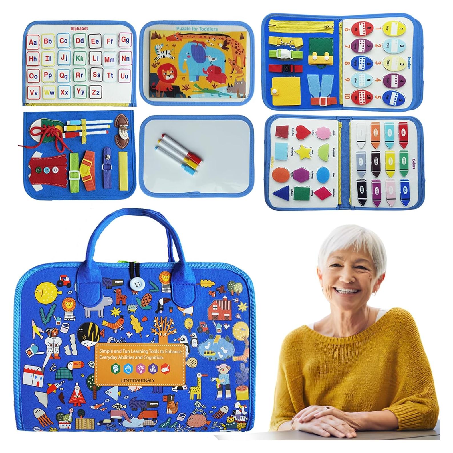 Manta Antiestrés Lintriguingly Azul para Adultos con Demencia