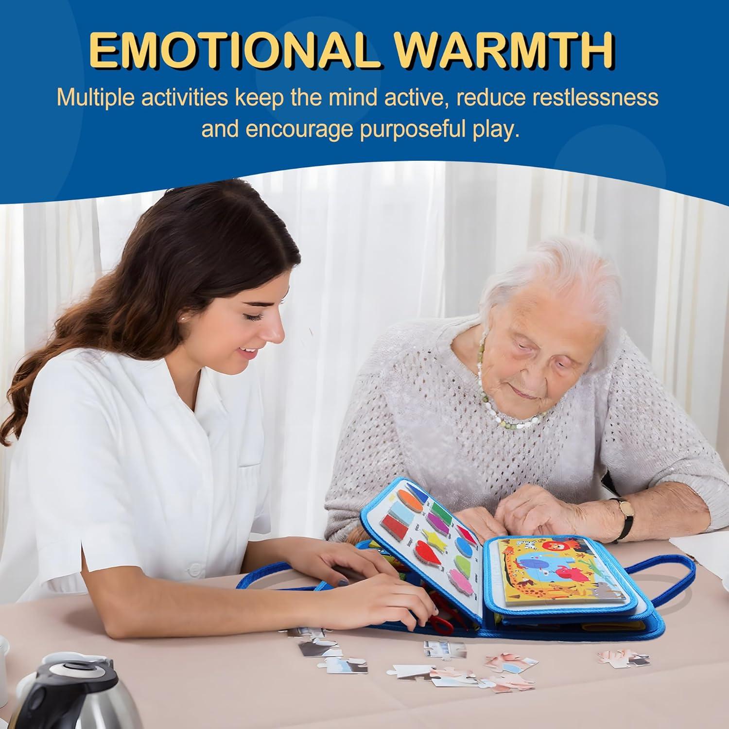 Manta Antiestrés Lintriguingly Azul para Adultos con Demencia