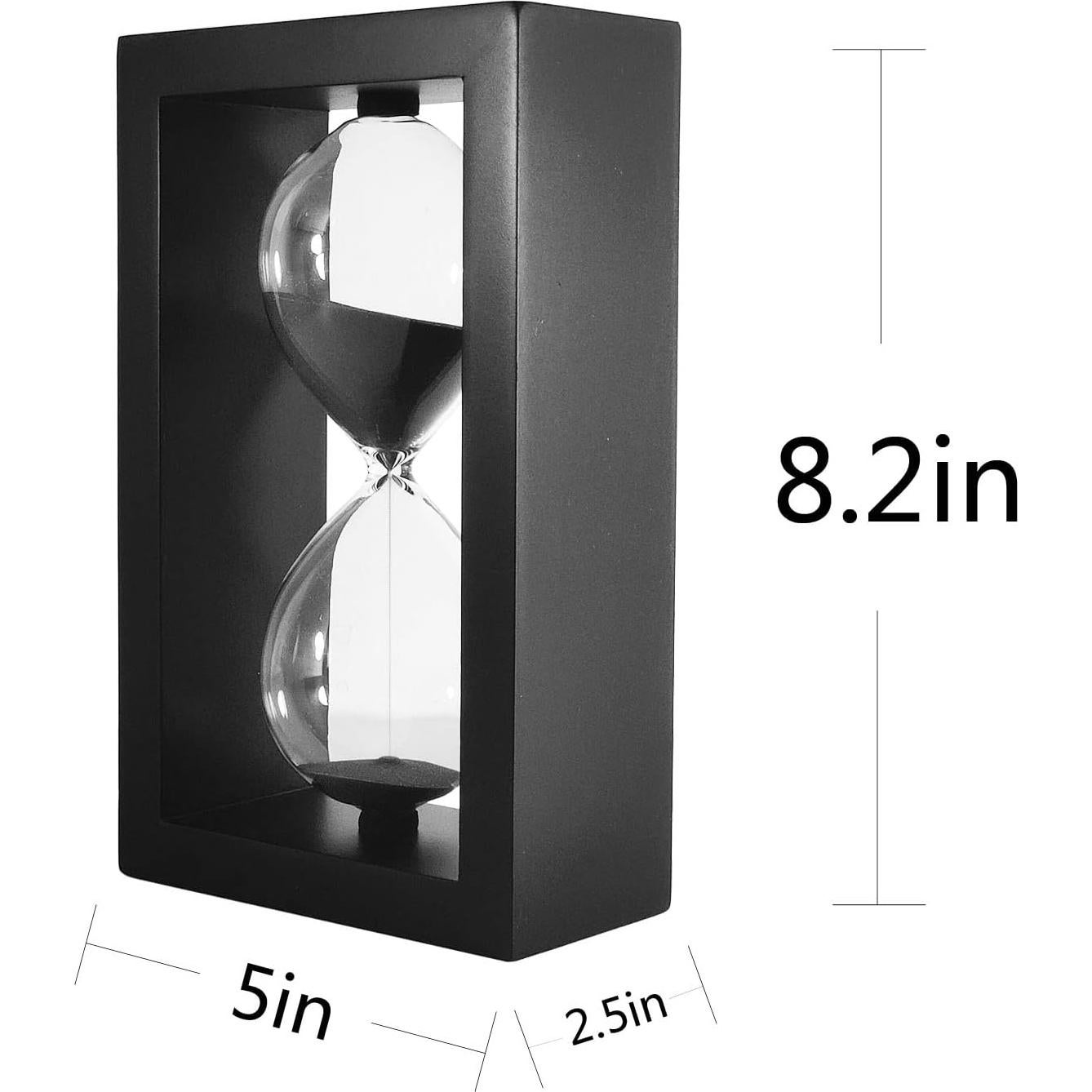 Reloj de Arena Decorativo SAMLONG 60 Minutos Madera Negra