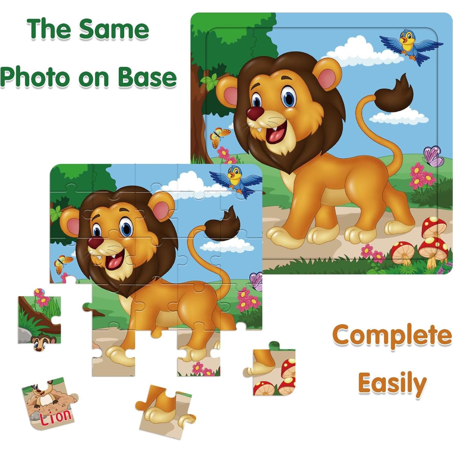 Rompecabezas de Madera Montessori CHAFIN 6 Piezas 3-5 Años