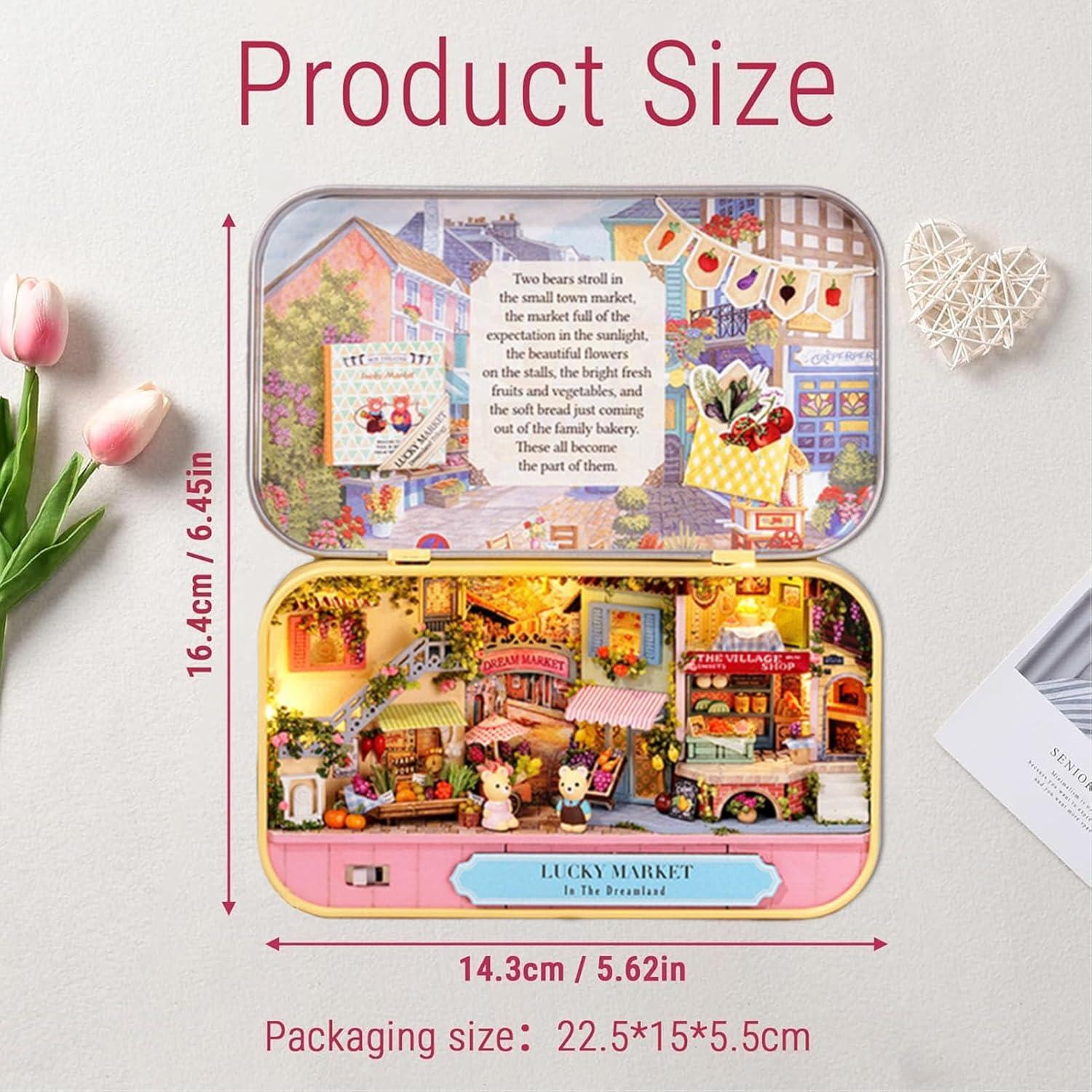 Kit de Teatro en Miniatura DIY CHEOTIME 1:24 con Muebles