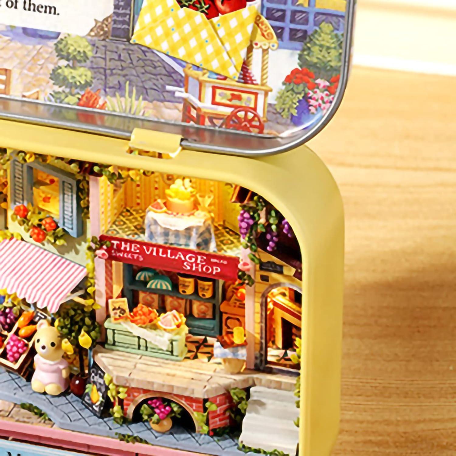 Kit de Teatro en Miniatura DIY CHEOTIME 1:24 con Muebles