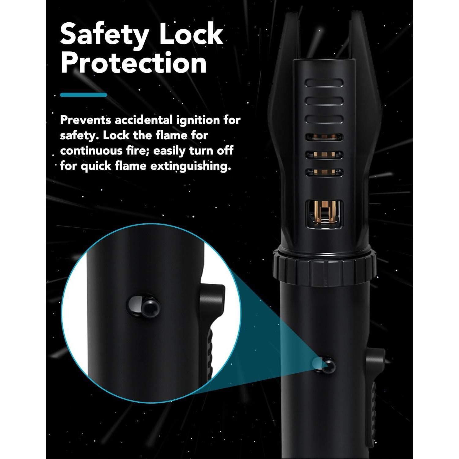 Encendedor de Cocina Lamsen K39 Recargable Butano 1300°C