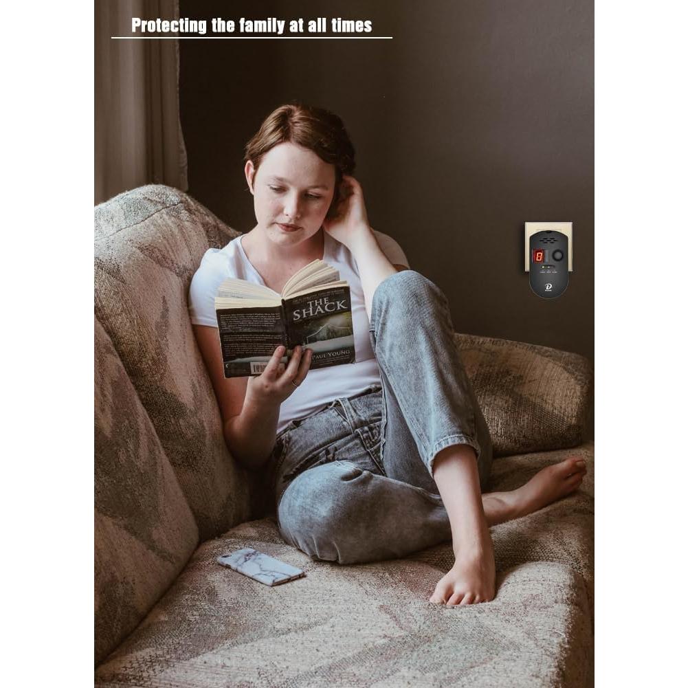 Detector de Gas D MODUN BRJ-502 con Alarma Sonora y LED