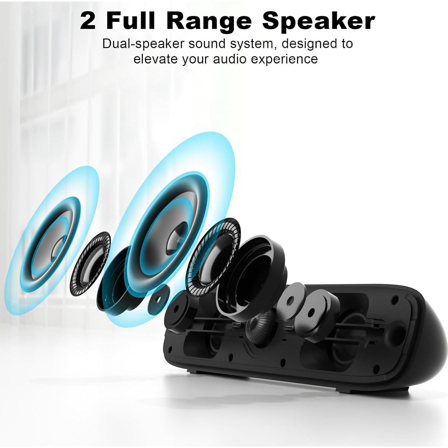 Altavoces de Computadora Bluetooth Soulion R90 con Luz LED