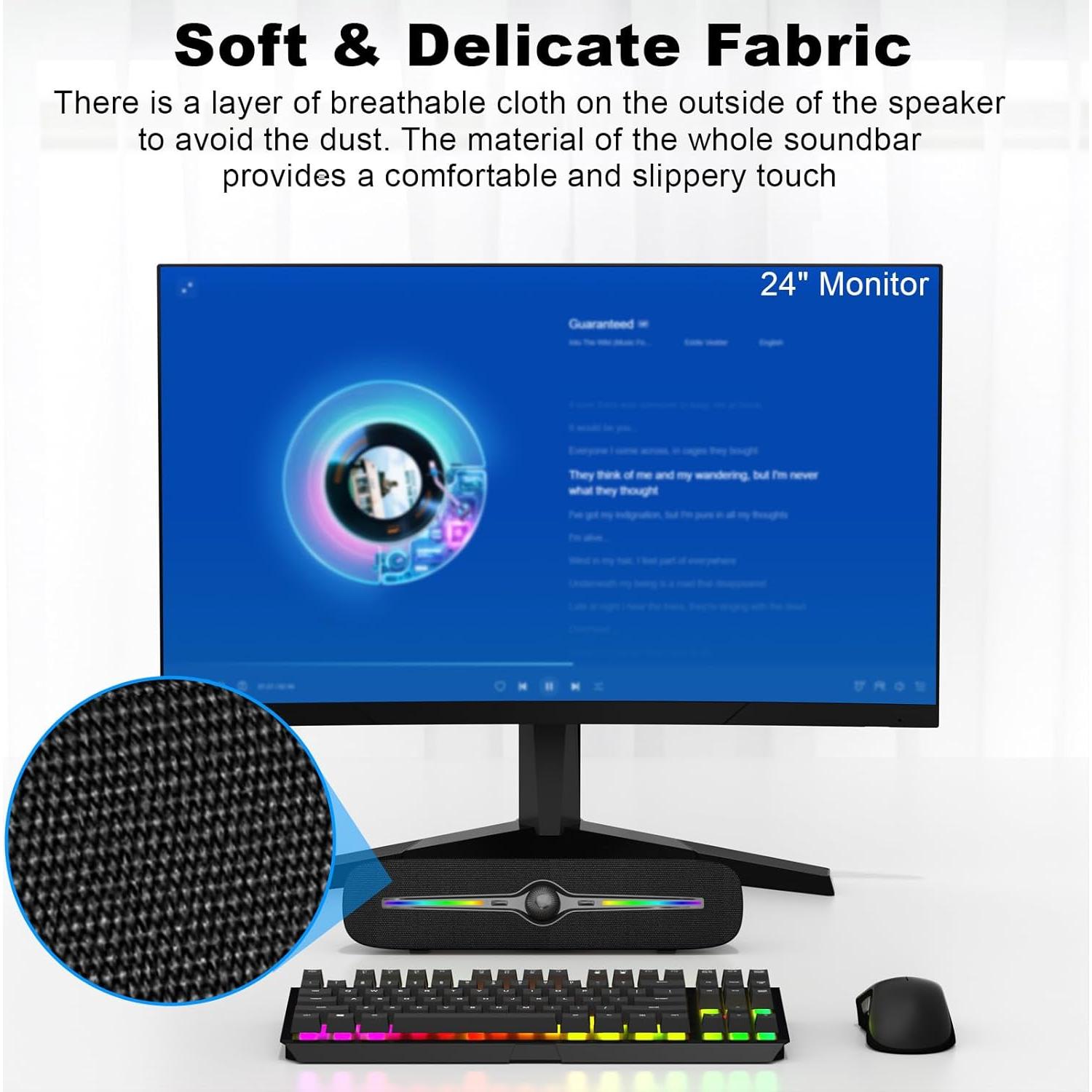 Altavoces de Computadora Bluetooth Soulion R90 con Luz LED