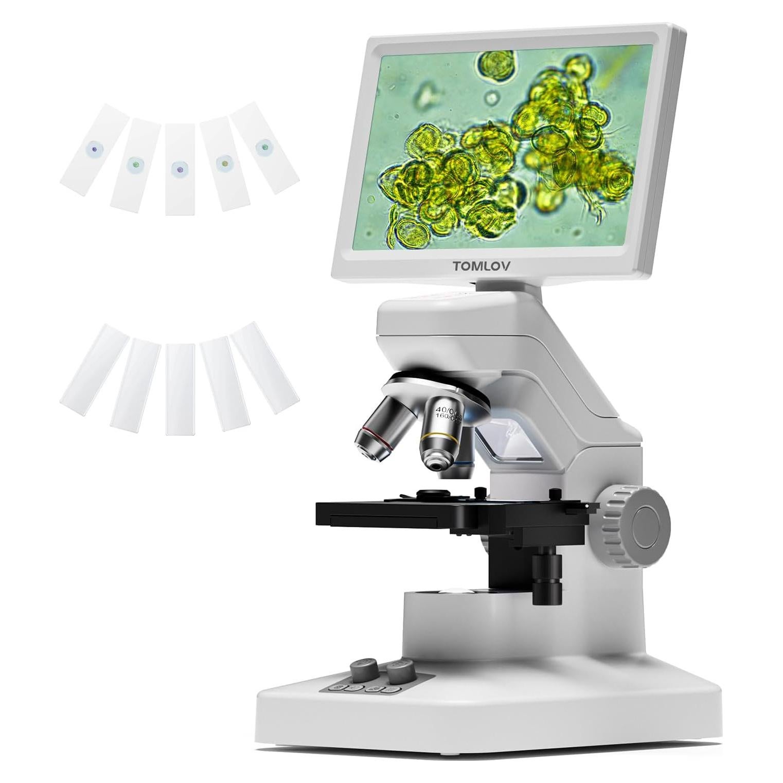 Microscopio Digital TOMLOV DM301 Max con Pantalla 7" y WiFi