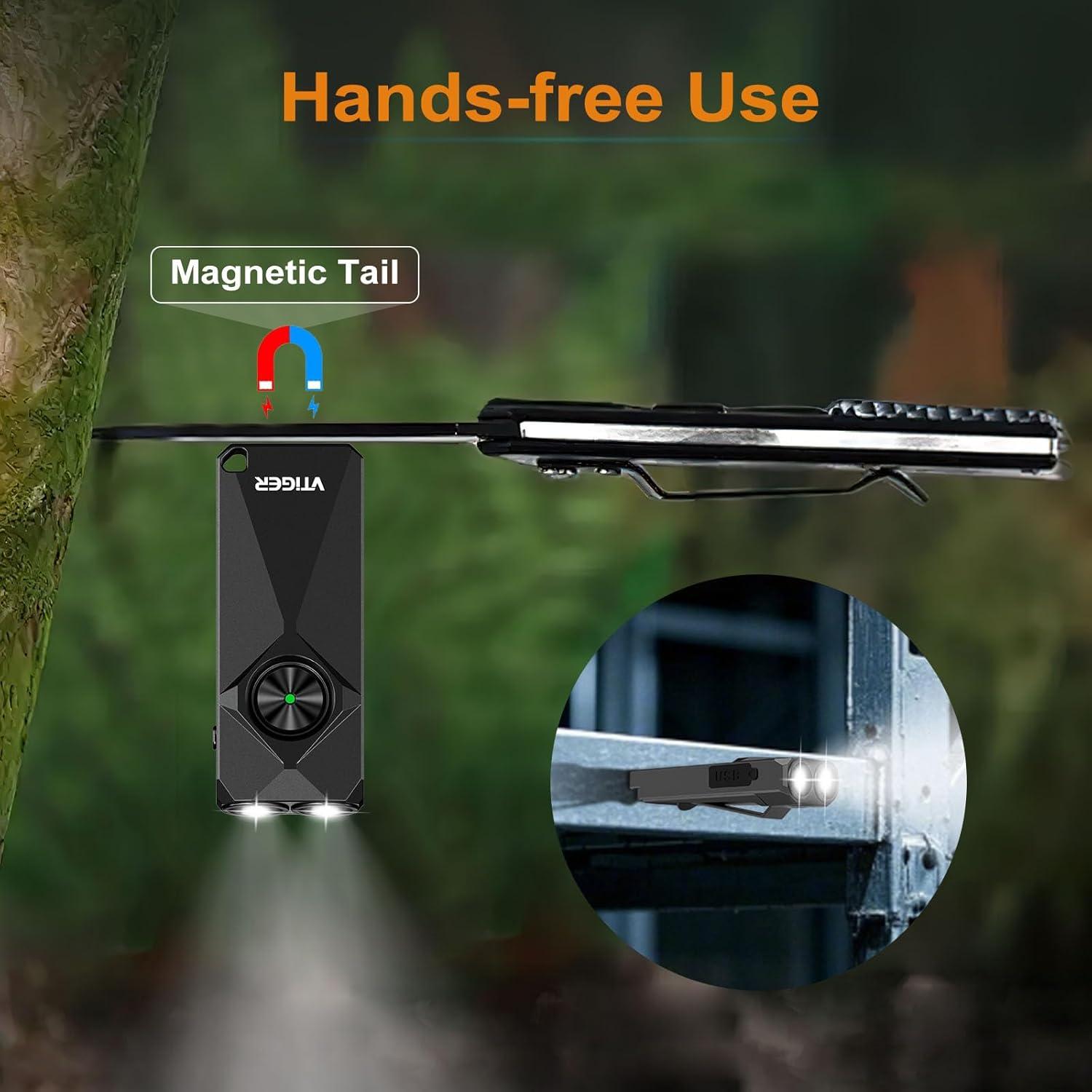 Linterna LED VTIGER K1 800 Lúmenes Recargable Compacta