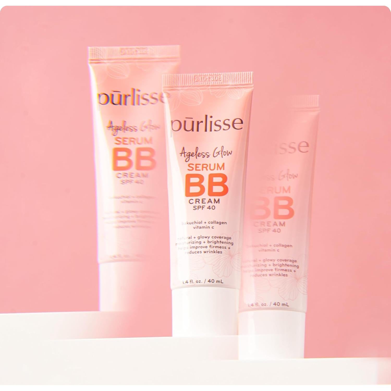 Crema BB Purlisse Ageless Glow SPF 40 39.4g - Iluminadora