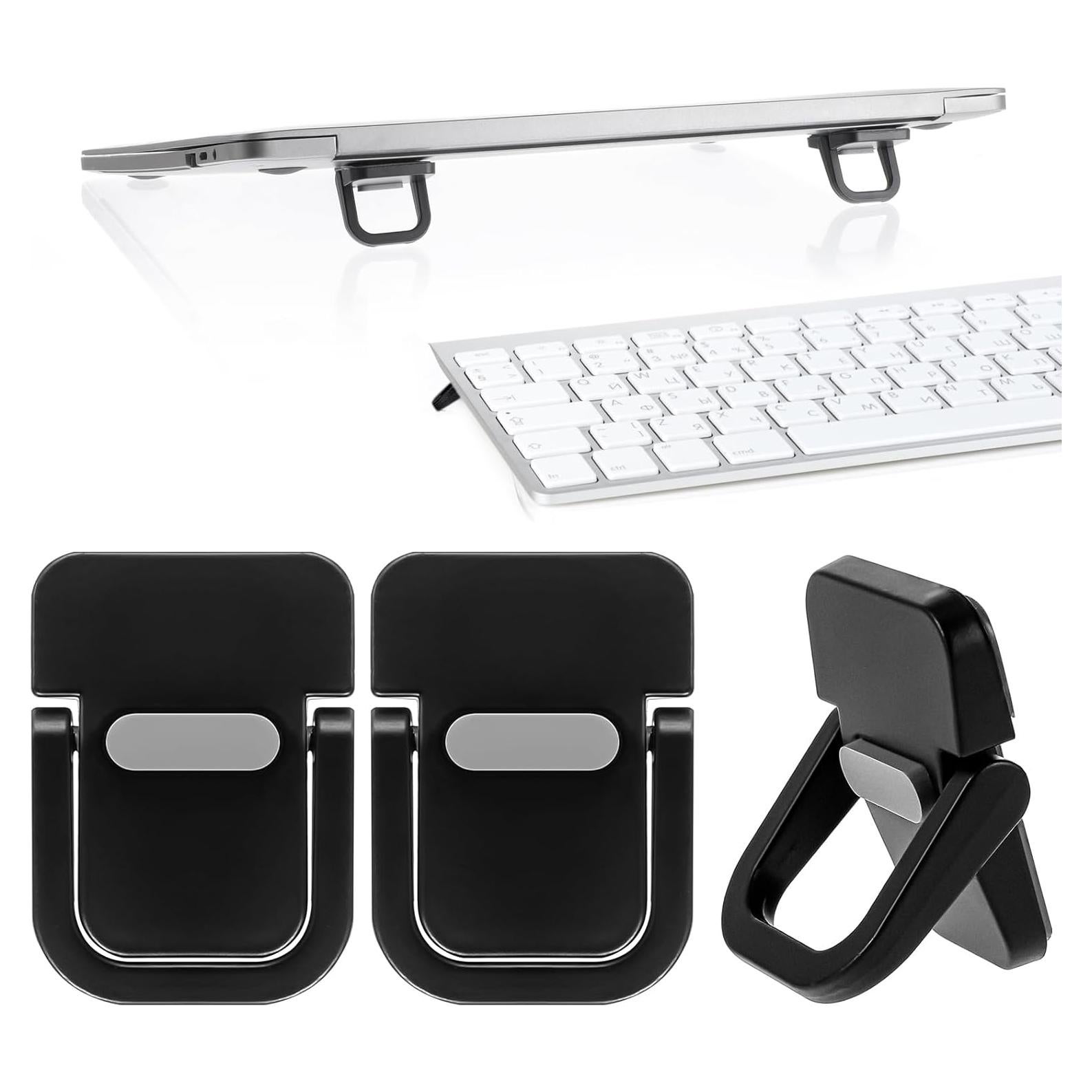 Soporte de Teclado YUXIANLB Ajustable 2 Pcs Negro 10-17"