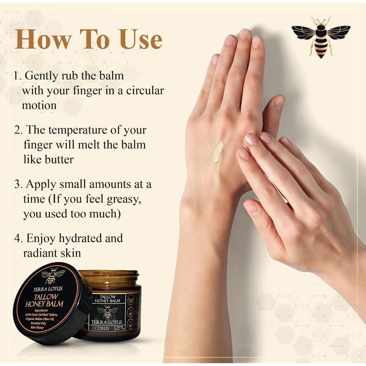 Bálsamo Hidratante Terra Lotus 59 ml - Sebo de Res Orgánico Cítrico