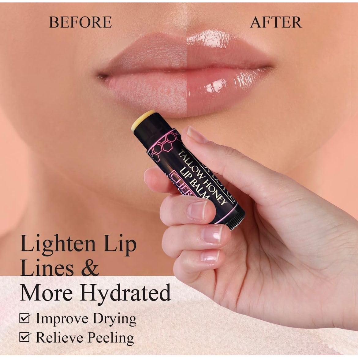 Bálsamo Labial Orgánico Terra Lotus - Hidratante Cereza (5 Unidades)