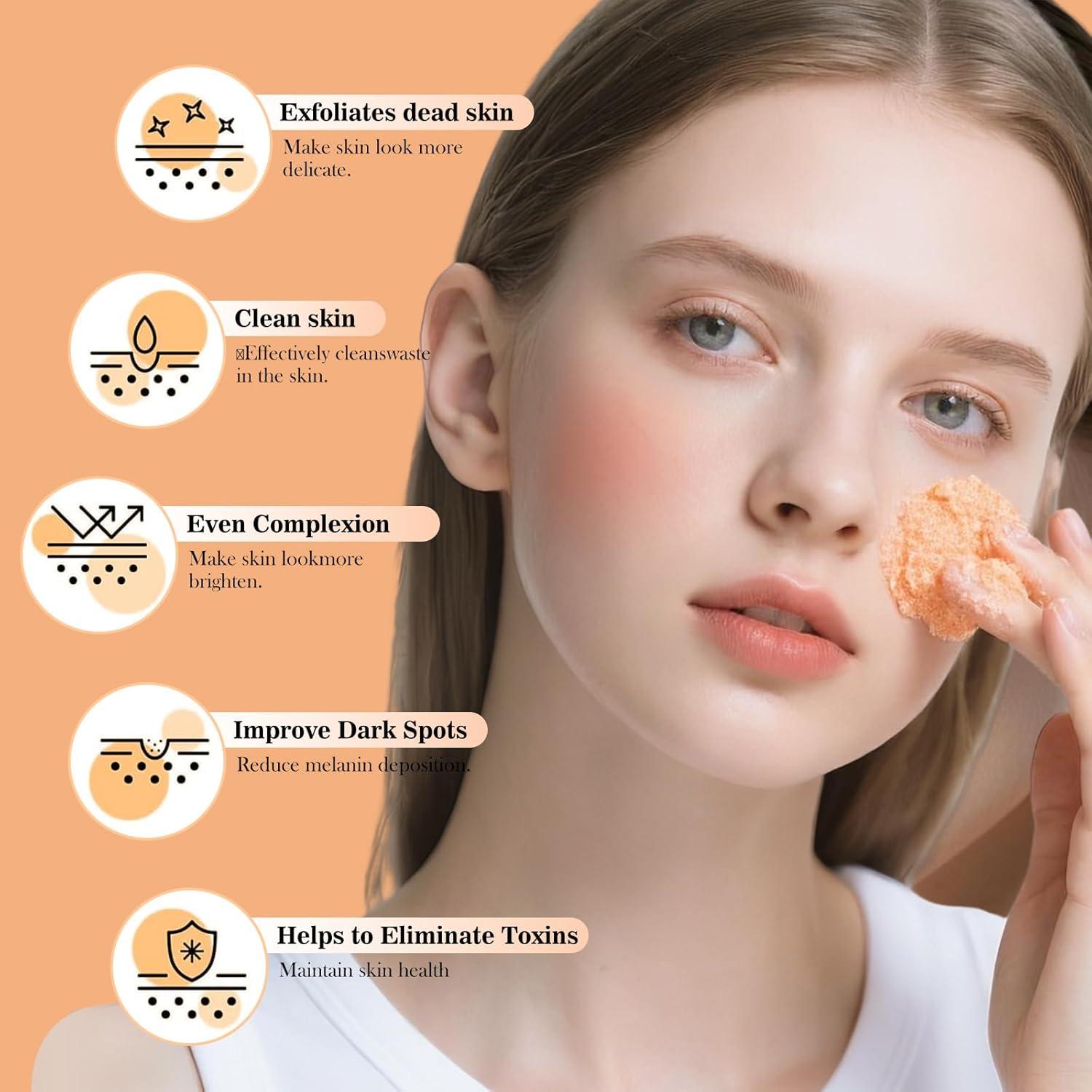 Exfoliante Facial de Vitamina C 45g - Limpiador Antienvejecimiento