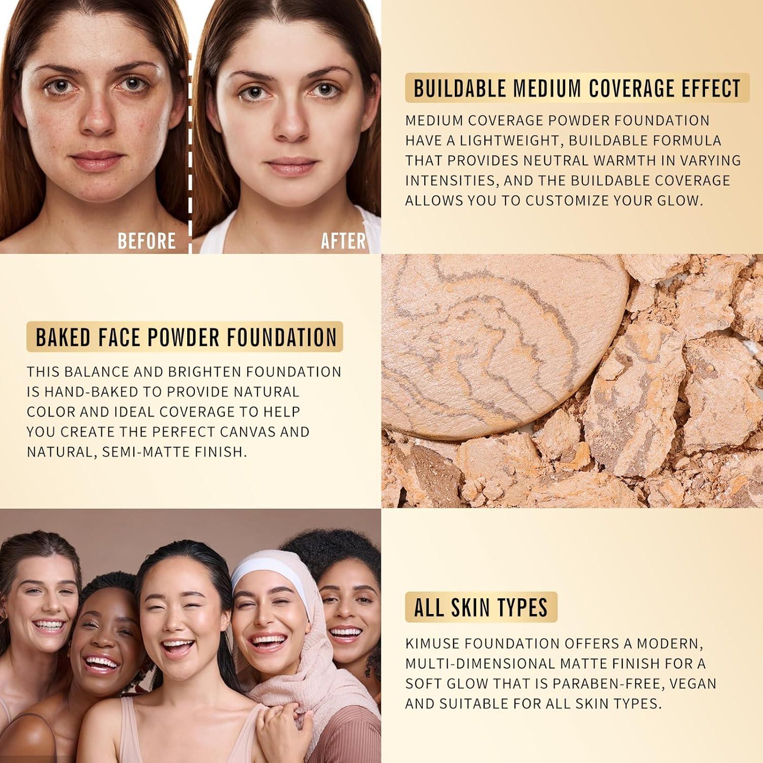 Base Horneada KIMUSE - Polvo Corrector Color Natural 6g