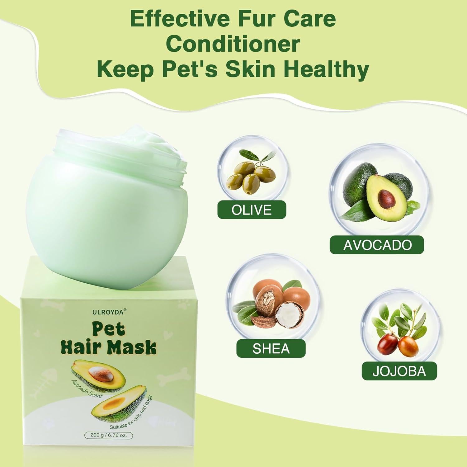 Acondicionador para Perros Ulroyda 240 g - Hidrata y Desenreda