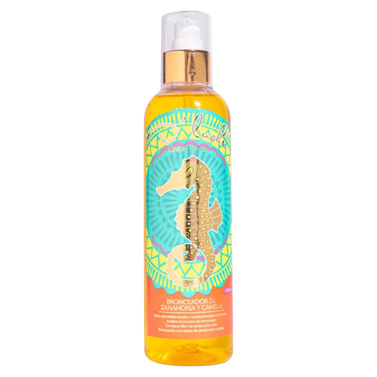 Aceite bronceador D'Luchi zanahoria canela SPF 4 240 ml