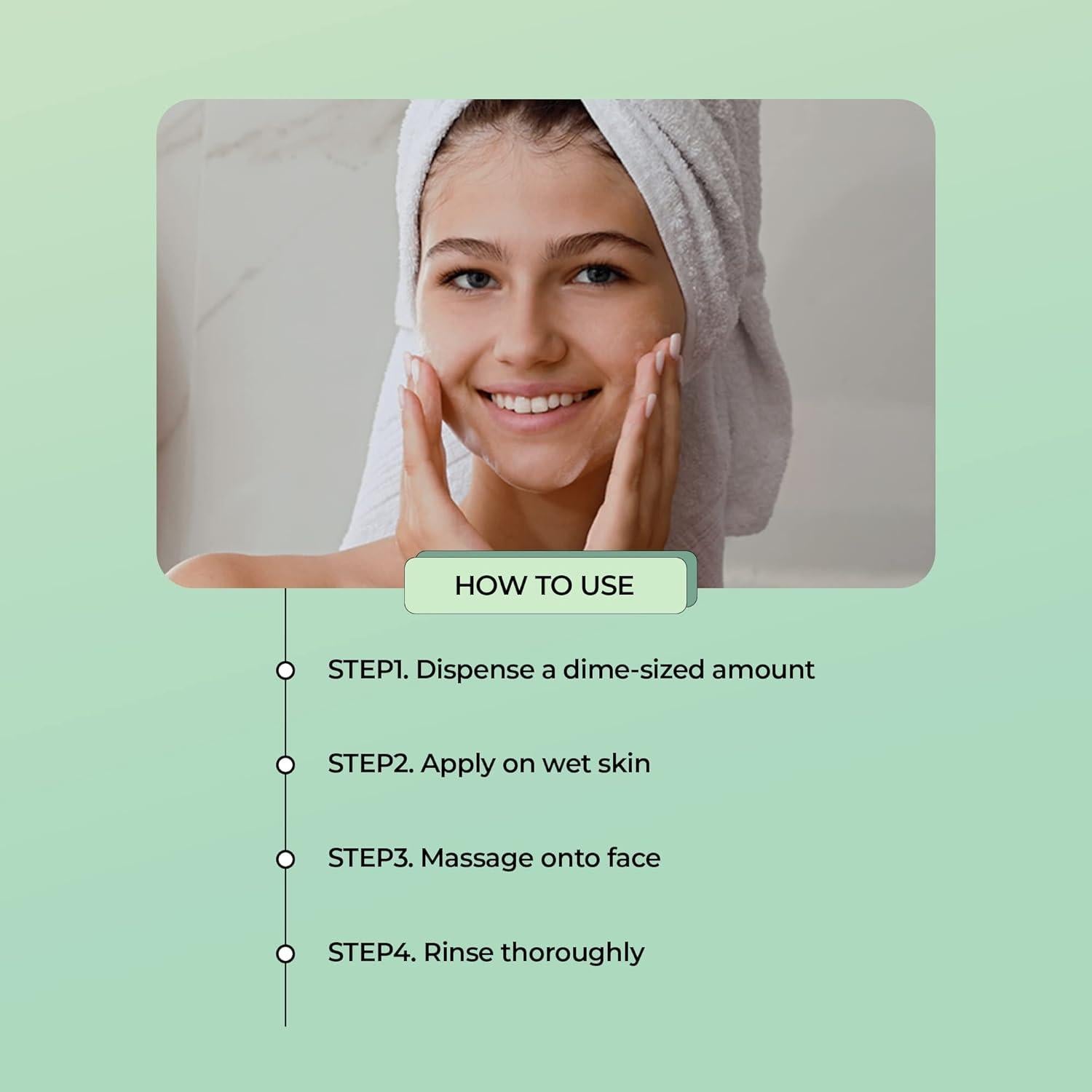 Gel Limpiador Facial YADAH de Té Verde 100 ml - pH Equilibrado