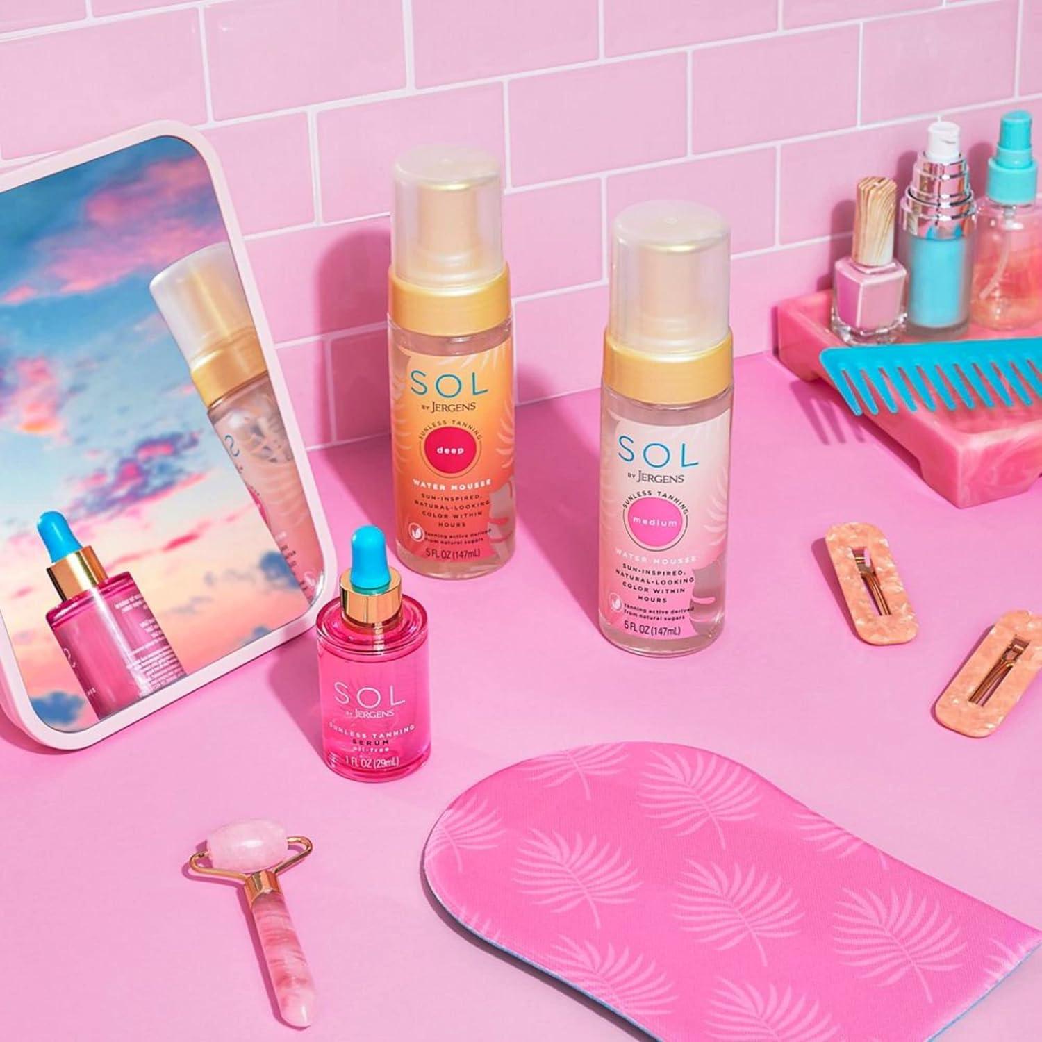 Mousse Autobronceador Jergens SOL Agua Profunda 142g