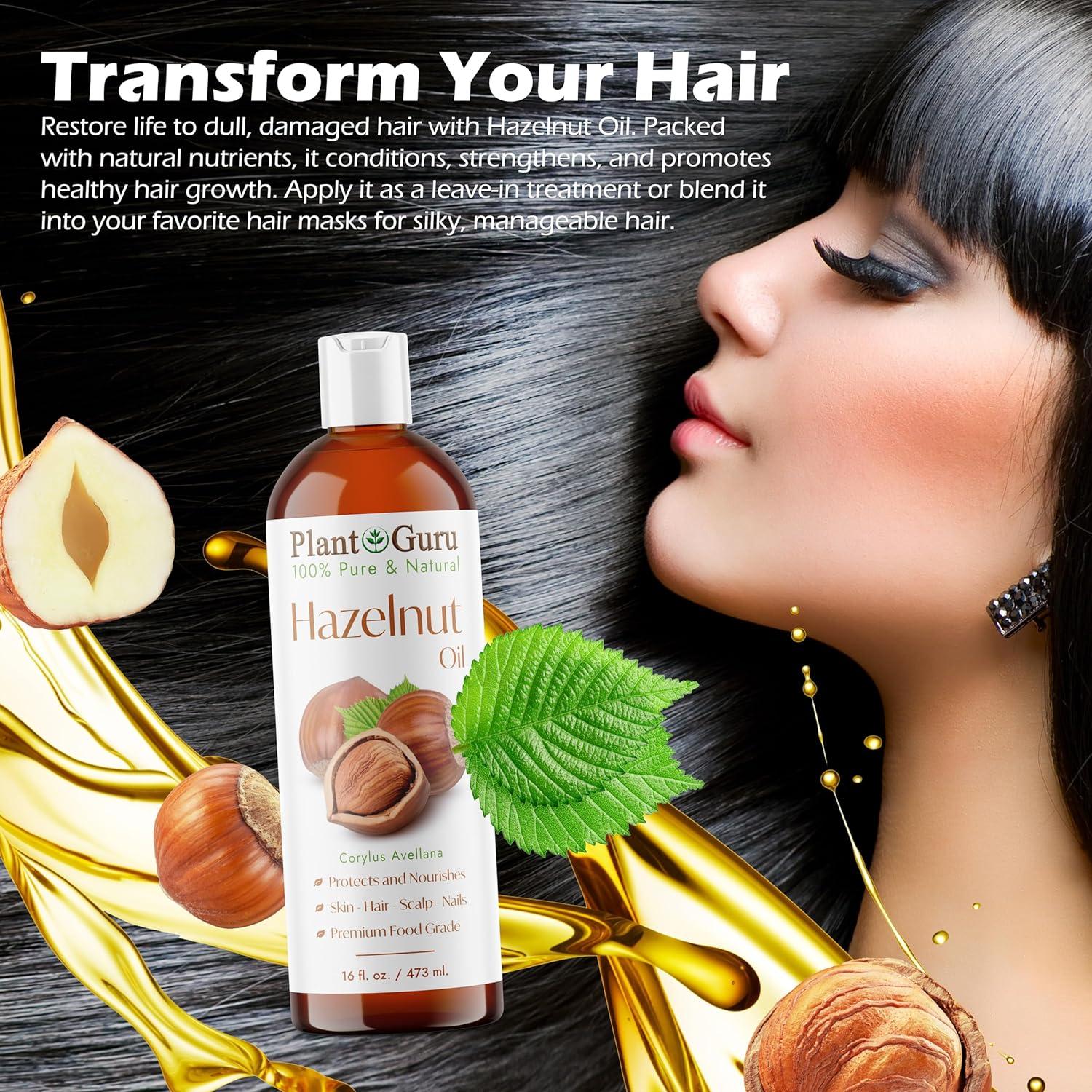 Aceite de Avellana 118 ml Prensado en Frío 100% Puro Natural