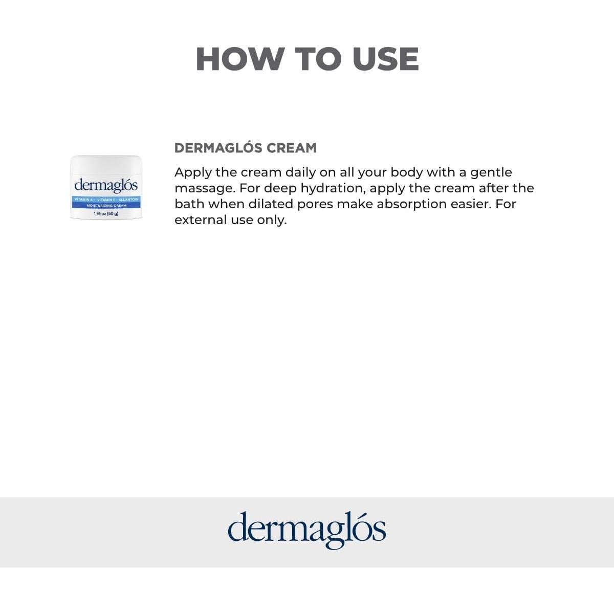 Crema Hidratante Dermaglos 50 g | Vitamina A, E y Alantoína