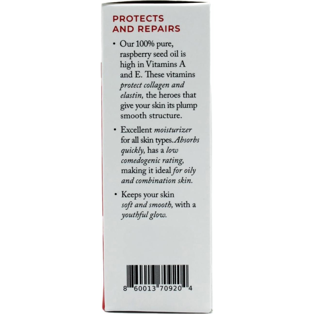 Aceite de Semilla de Frambuesa Roja Berry Beautiful 30 ml - Prensado en Frío